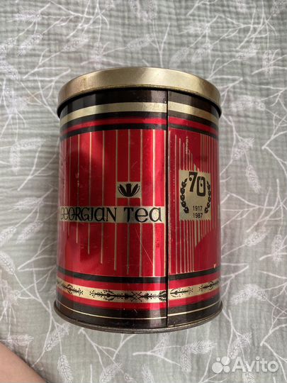 Жестяные банки СССР банка для хранения винтаж