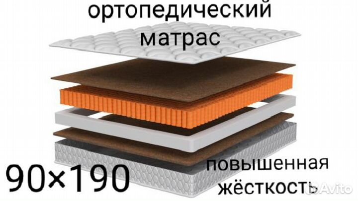 Матрас ортопедический 160х200 повышенная жёсткость