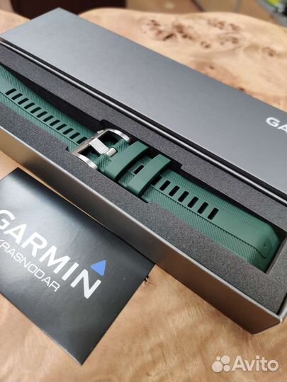 Ремешок оригин. силик. Garmin Marq Gen2 Pine Green