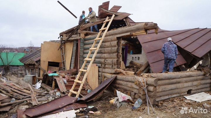 Демонтаж, снос домов, стен