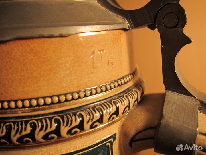 Старинная пивная кружка 1литр, Германия