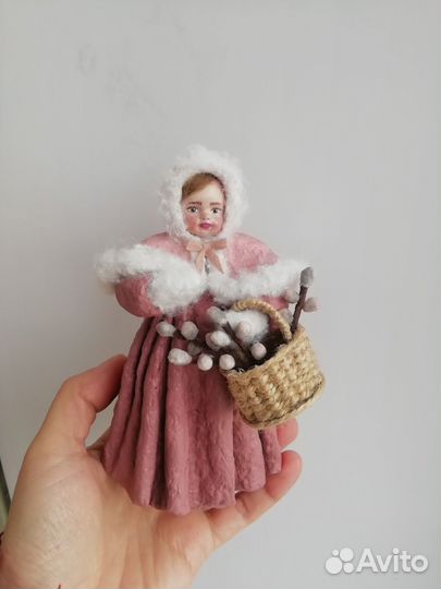 Бронь для Екатерины Ватная игрушка девочка