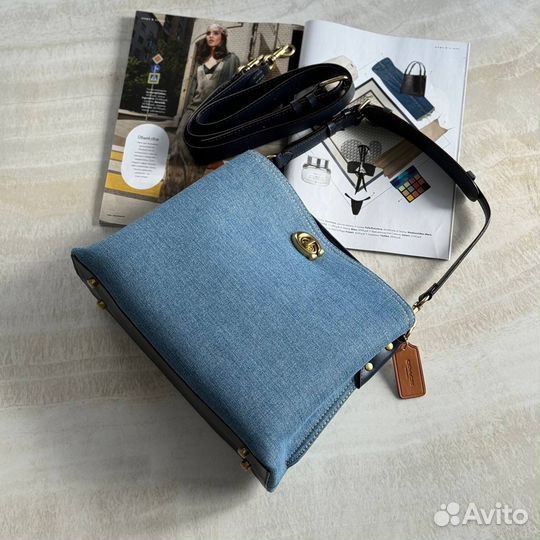 Сумка женская Coach Wilow 31 джинсовая