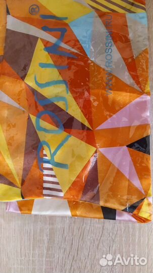 Французская косынка платок атласный на шею новый