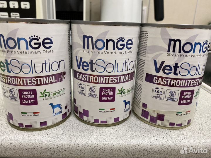 Monge gastrointestinal влажный корм для собак