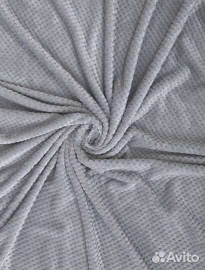 Пушистые пледы вафля, кубик, травка, полоска