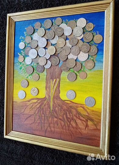 Панно-талисман с руной Феху