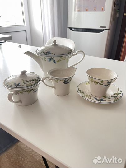 Сервиз чайный, Польша, фарфор, 15 предметов
