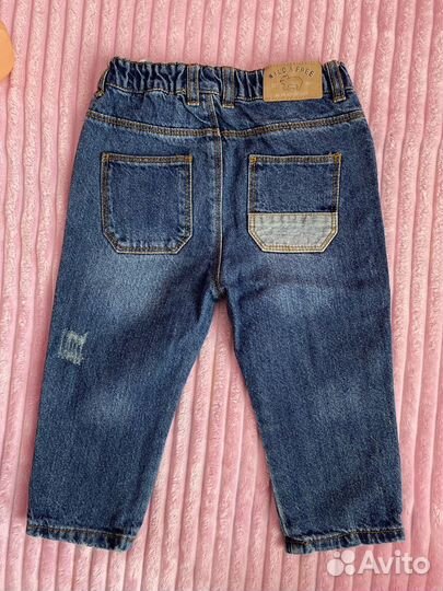 Джинсы новые на мальчика 86