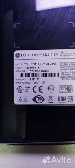 Монитор LG e2251t-bn