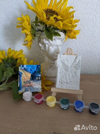 3д рскраски-магниты, Ван Гог, Климт, да Винчи