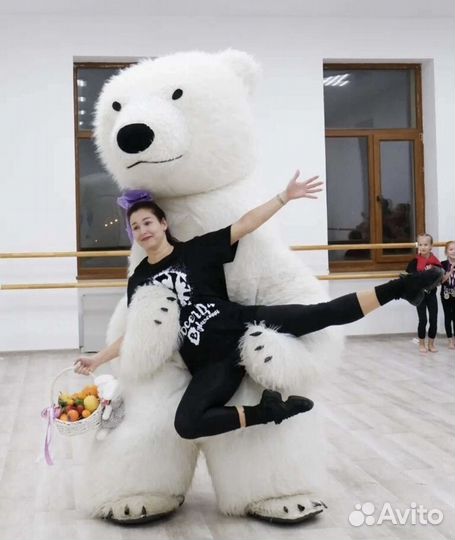 Белый мишка аниматор