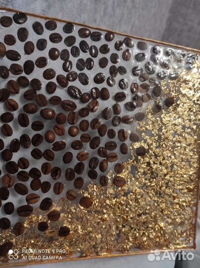 Кофейный набор подставок из эпоксидной смолы