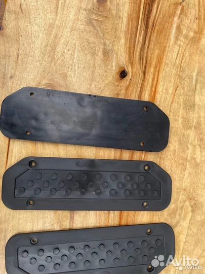 Накладки порогов УАЗ Хантер (полиуретан) комплект
