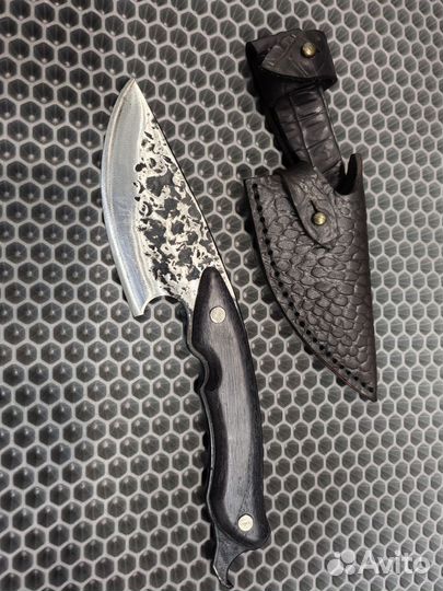 Нож кованный, шкуросьёмный