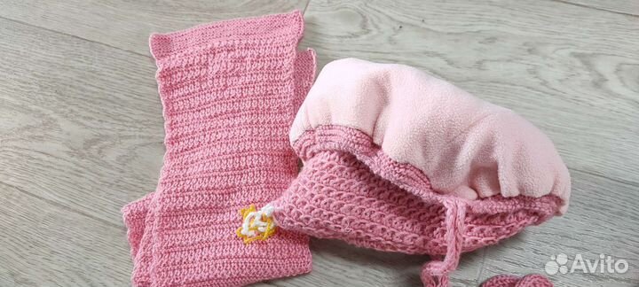 Шапка зимняя на девочку 2-3 года