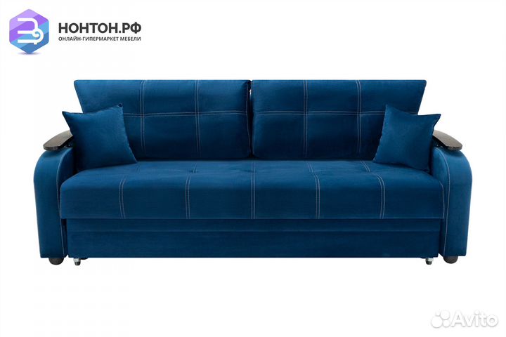 Диван еврокнижка Турин синий