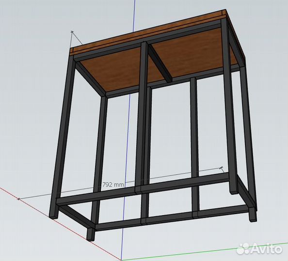 Подставка под аквариум лофт