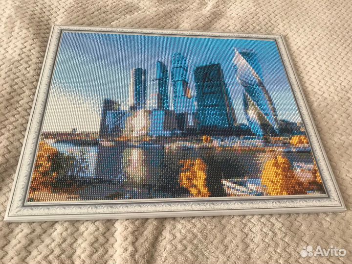 Алмазная мозаика готовая на подрамнике