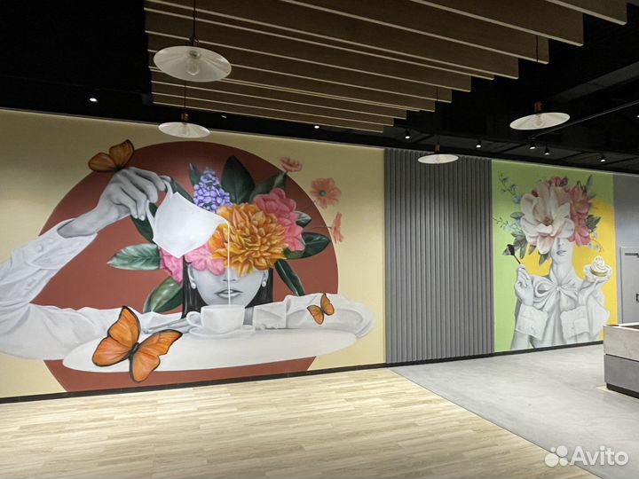 Роспись стен. Граффити оформление