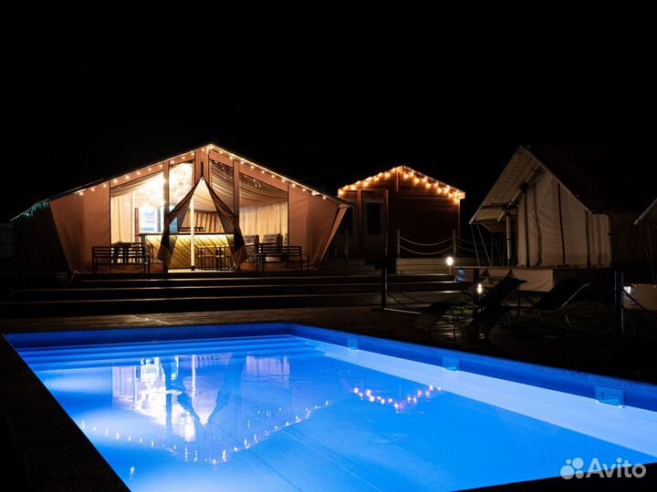 Каркасная сафари-палатка для кемпинга 4x4 в каркас