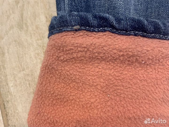 Джинсы утеплённые на девочку 104
