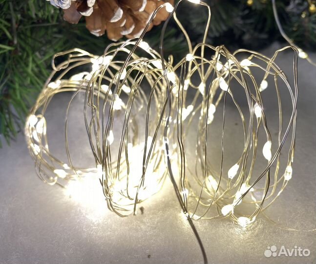 Новогодняя гирлянда роса для улицы и дома оптом