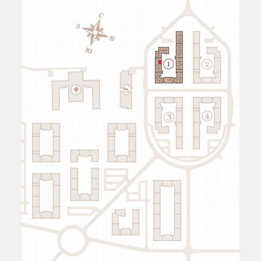 2-к. квартира, 54,4 м², 1/4 эт.