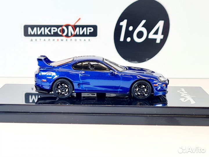Модель Hobby Japan 1/64 Toyota Supra A80 JDM Синий