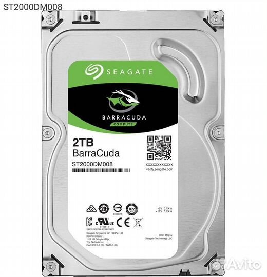 Диск HDD Seagate BarraCuda SATA III (6Gb/s) 3.5