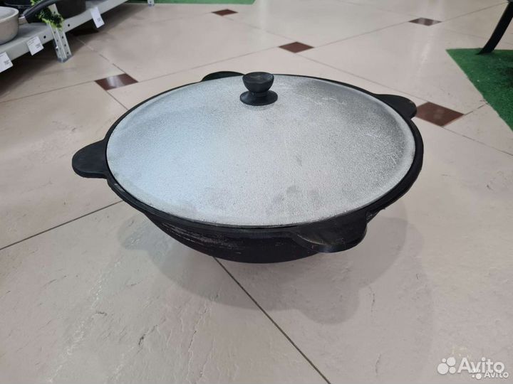 Казан чугунный 16л узбекский новый сорт premium