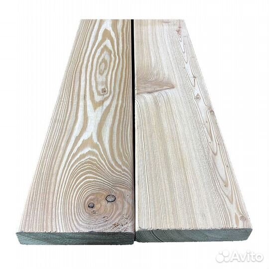 Доска террасная лиственница гладкая/рифленная