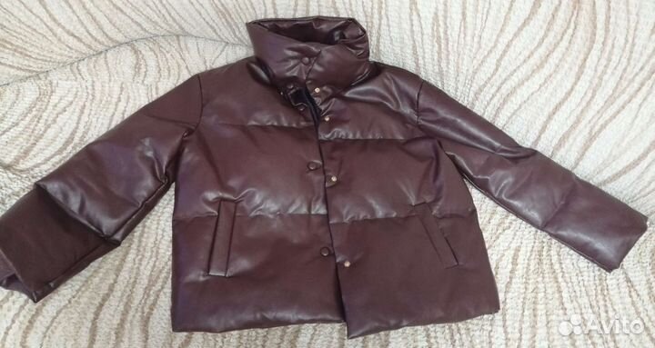 Куртка демисезонная женская экокожа 48