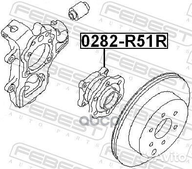 К-кт подшипника ступицы задней Nissan Pathfinder