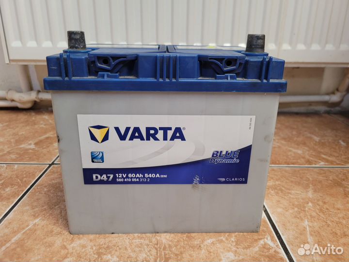 Аккумулятор varta 60ah бу