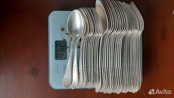 Столовое серебро набор 12 персон 925 пр