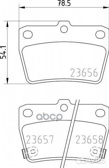 Колодки тормозные дисковые зад (PF-1424) NP