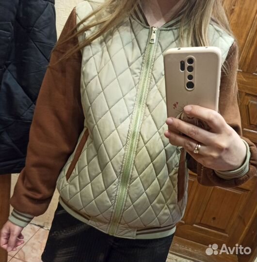 Бомбер стёганый женский 46-48