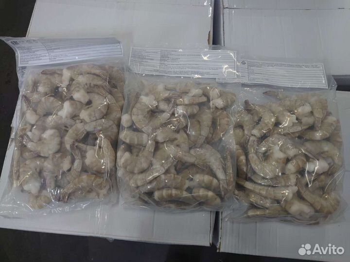 Креветка Тигровая без головы