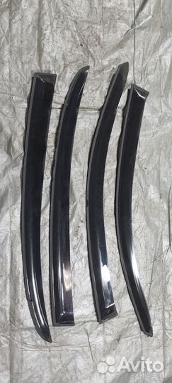 Ветровики на KIA RIO 4 (комплект 4шт)