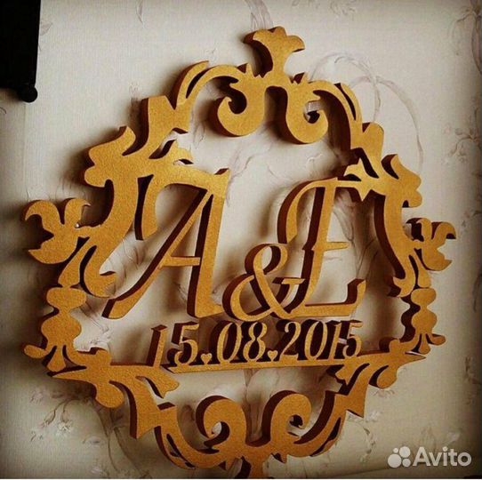 Монограмма из пенопласта ростов