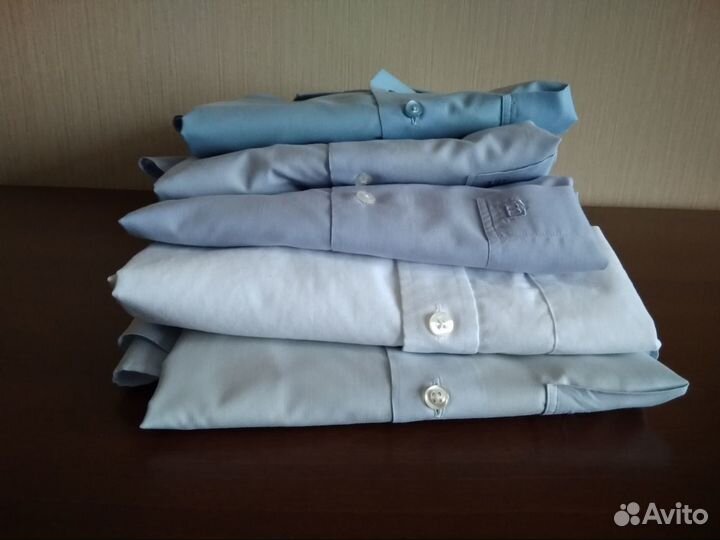 Мужские рубашки брендовые офисные пакетом р.41-42