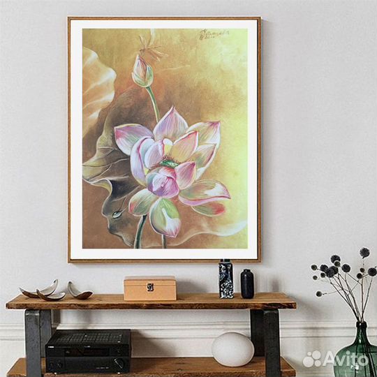 Лотос Картина маслом