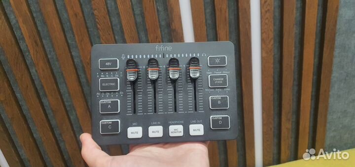 Микрофон fifne + fifine игровой аудиомиксер