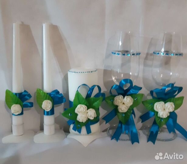 Свадебные бокалы и очаг