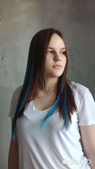 Цветные пряди для наращивания