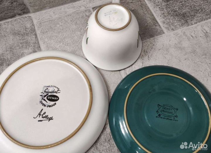 Чайная тройка Denby, Англия