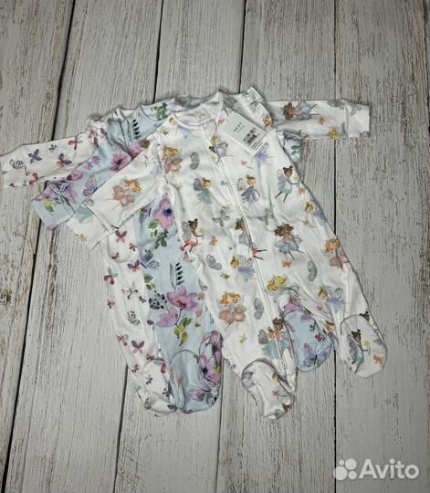 Слипы комбинезоны next новые феи 3-6 6-9 9-12 мес