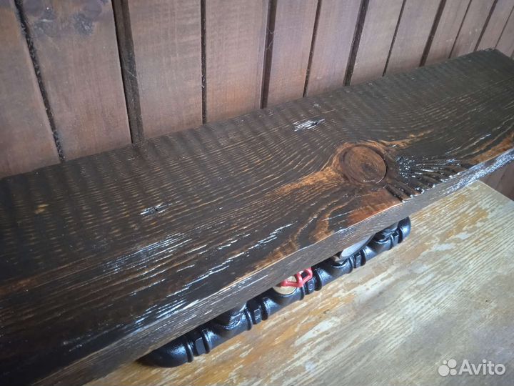 Полка из водопроводных труб в стиле Лофт, Стимпанк