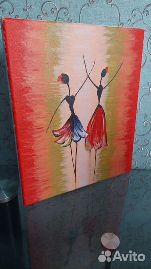 Картина акрилом на холсте